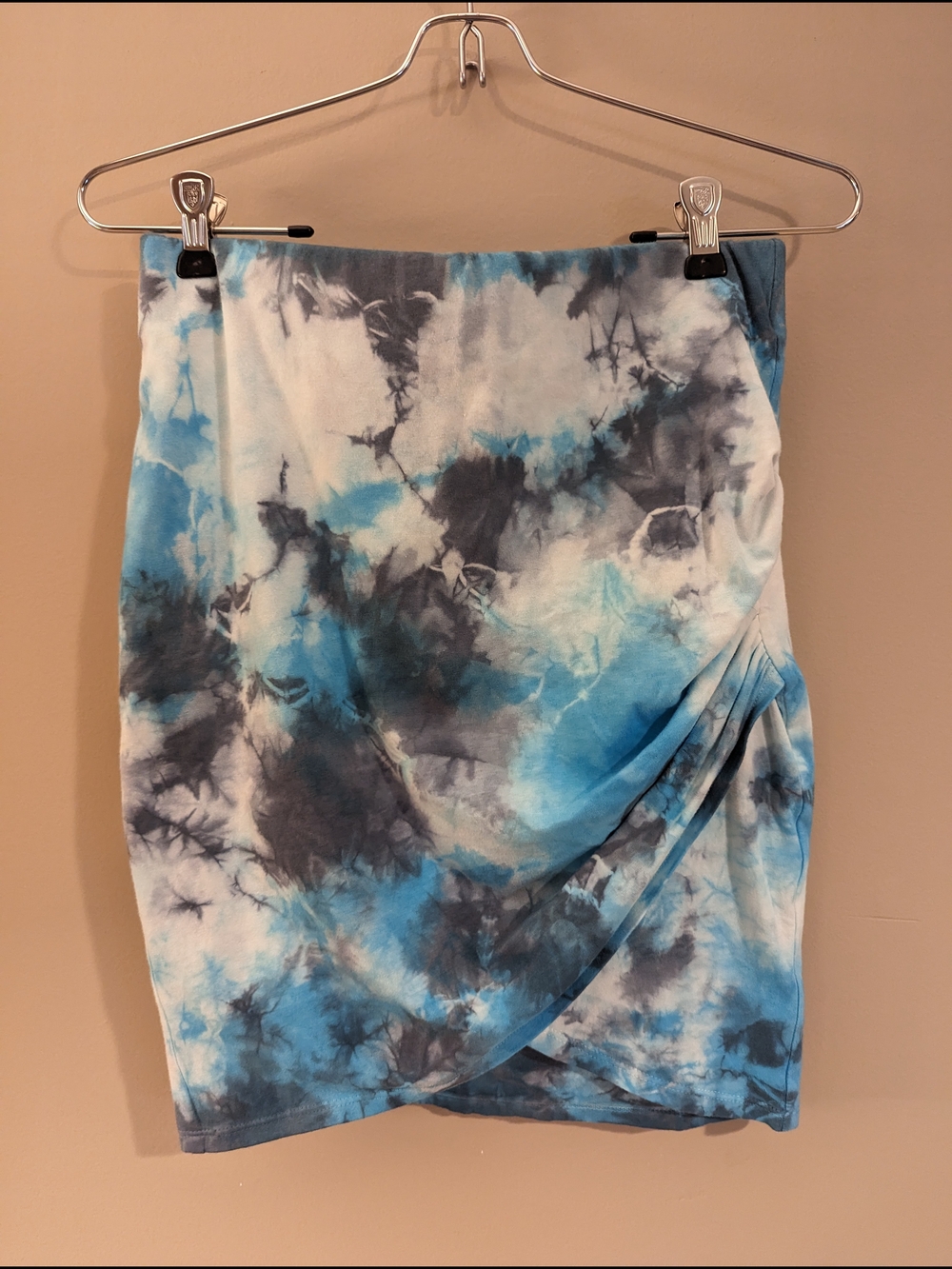 NWT- Michael Stars Blue Tie-Dye Mini Skirt